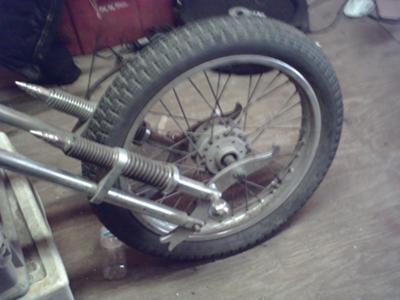 how to build a motorcycle springer front end