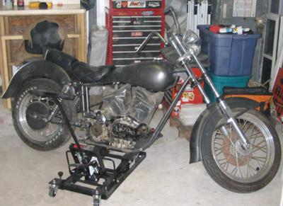 Stretched And Raked Ironhead Back In Work 2009