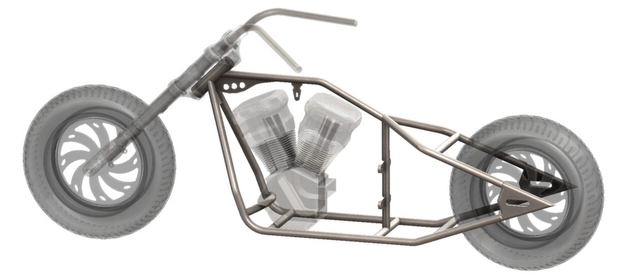 pro street sportster frame