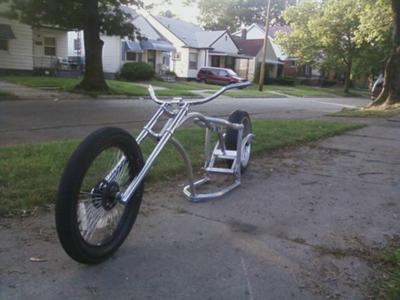 Air ride Chopper Moped