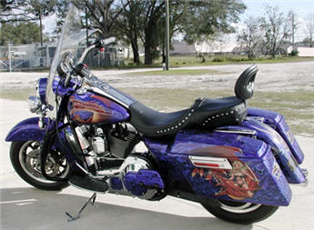 custom painted motorcycle
