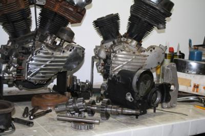 Panhead Knucklhead Engines
