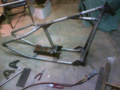 rigid shovelhead bobber frame