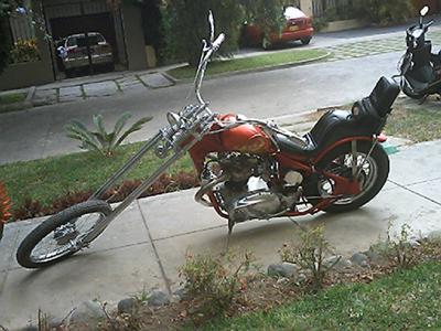 Old School Triumph Chopper