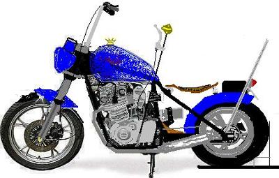 suzuki bobber mock up