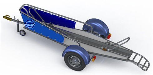 Single Rail Motorcycle Trailer