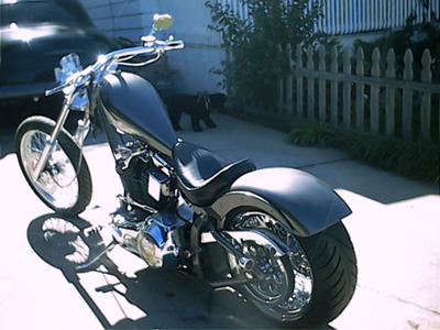 Black Custom Chopper
