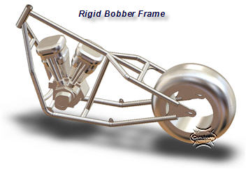 Custom Bobber Motorcycle-type Chopper 3D model