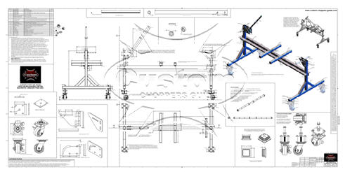 motorcycle frame jig blue prints