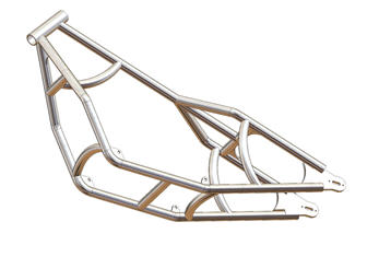 motorcycle frame view 3