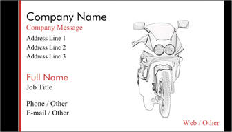 chopper business card