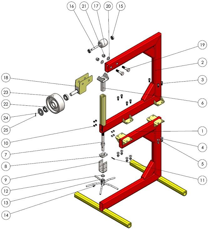 english wheel assembly plan