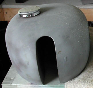 sanded gas tank