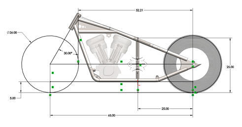 sportster frame drawing2