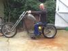 Me on the hardtail rolling chassis