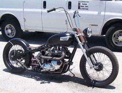 Bobber With 1979 Bonnie Motor, Oil In Frame.