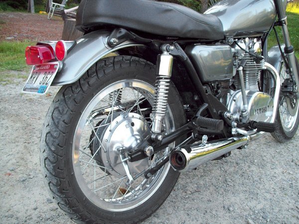 restored xs650 exhaust