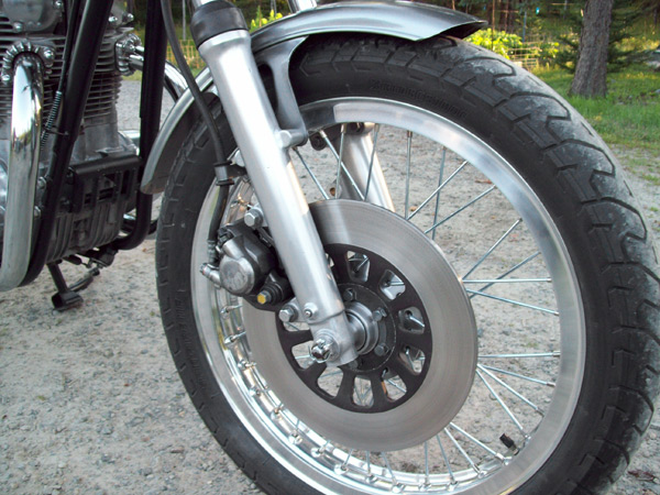 restored front wheel